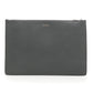 Elegant Black Leather Clutch with Embossed Design