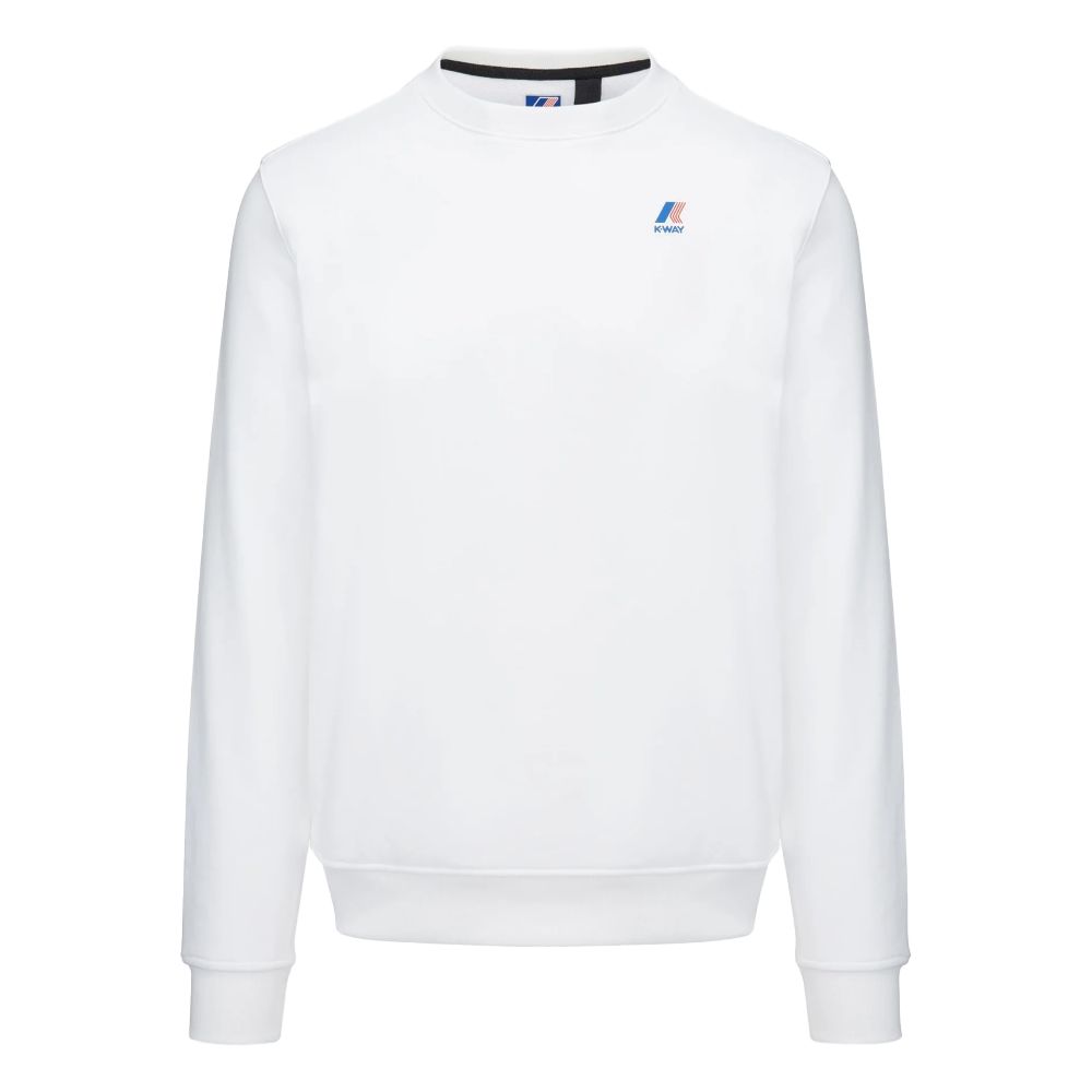 Elegant Unisex White Crewneck Sweatshirt