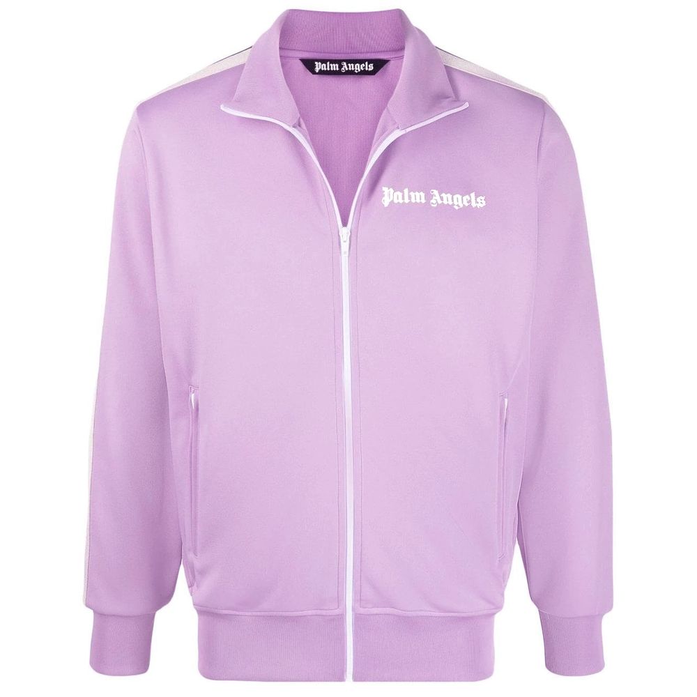 Elegant Lilac Turtleneck Zip Jacket