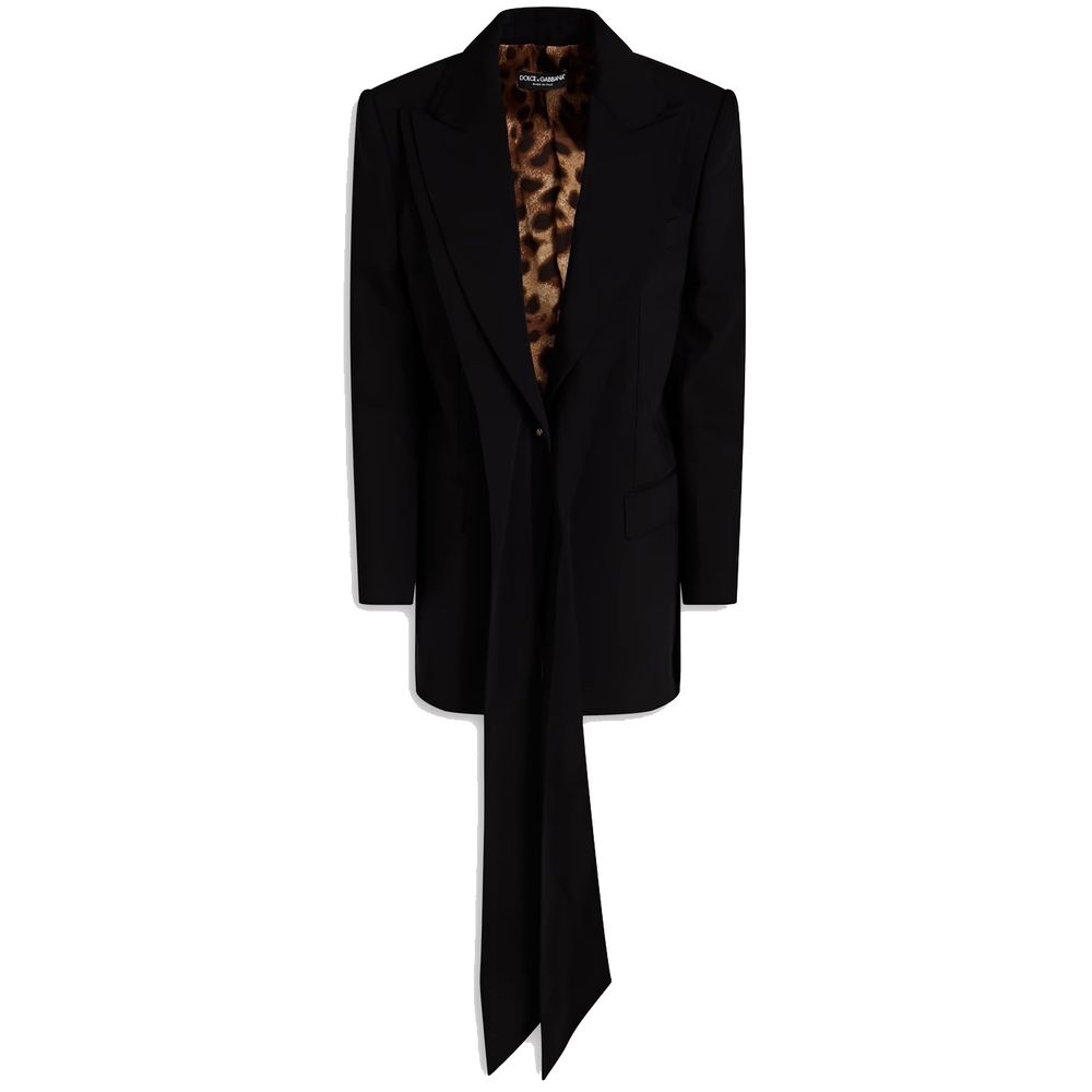 Elegant Stretch-Wool Twill Blazer