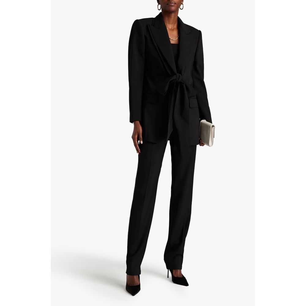 Elegant Stretch-Wool Twill Blazer