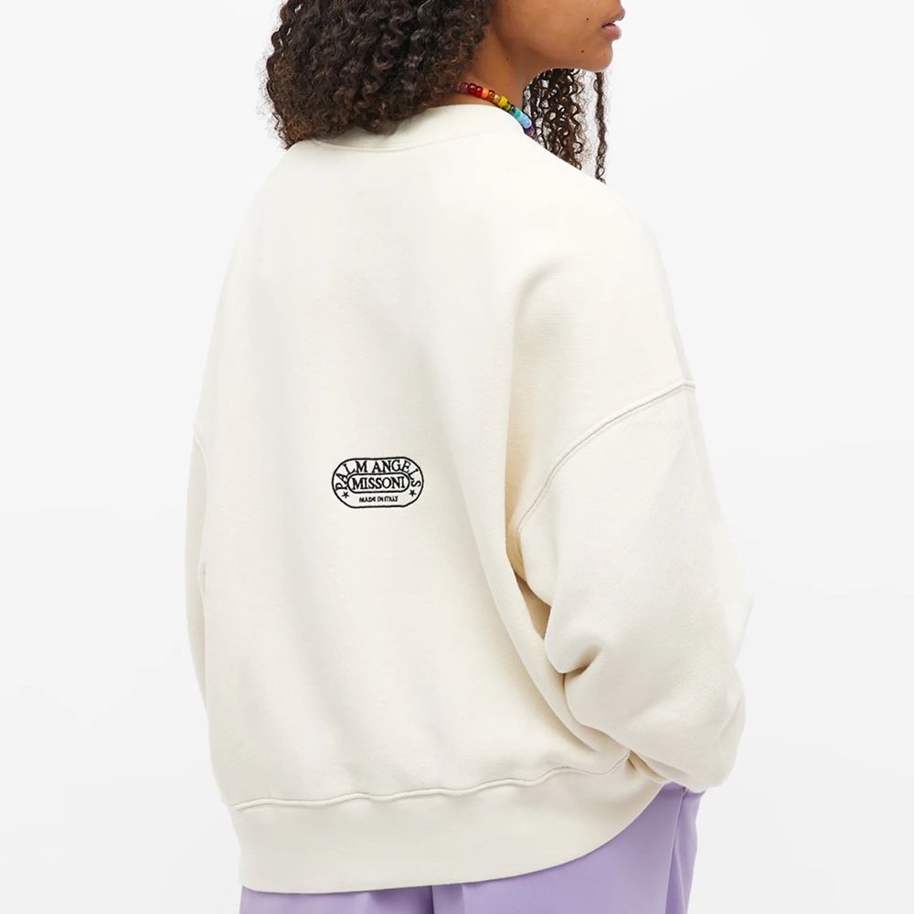 Embroidered Cotton Sweatshirt with Logo Detail