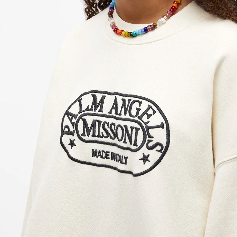 Embroidered Cotton Sweatshirt with Logo Detail