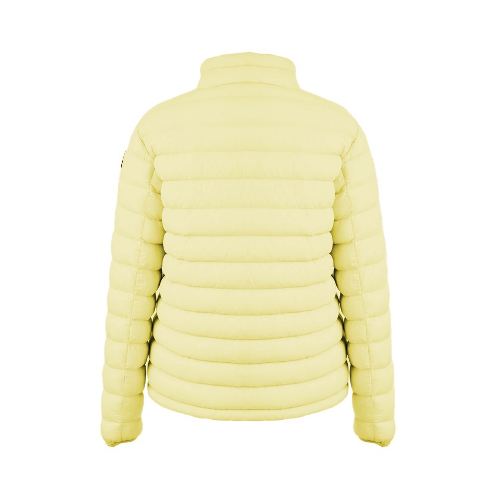 Chic Yellow Nylon Down Jacket