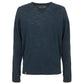 Chic Elbow Patch Crew Neck Sweater