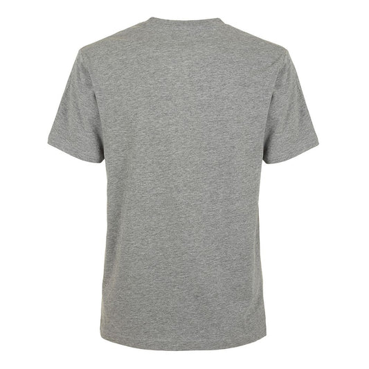 Chic Gray Cotton Blend Crewneck Tee