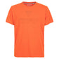 Vibrant Orange Logo Tee for Men
