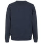 Chic Blue Cotton Crew Neck Sweater