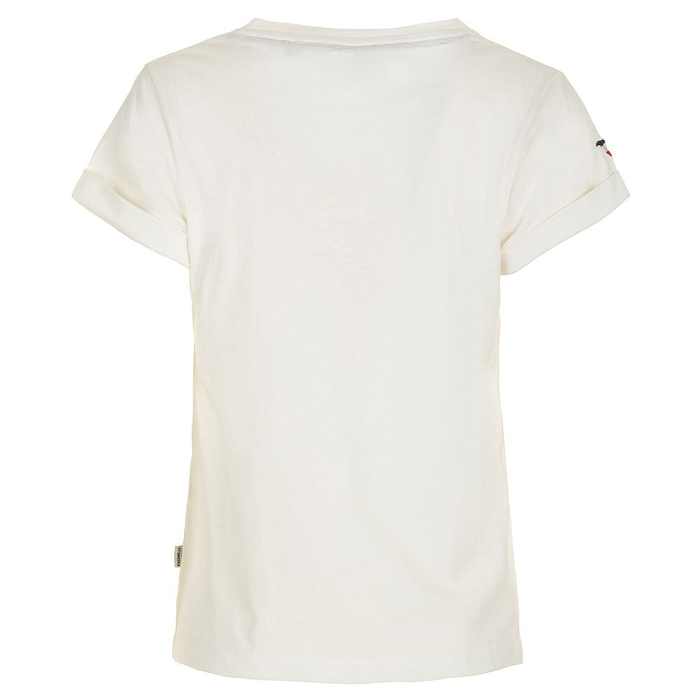 Chic White Flag Logo Tee