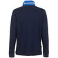 Chic Blue Cotton Long-Sleeved Polo