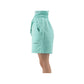 Chic Fleece Bermuda Shorts with Logo Detail