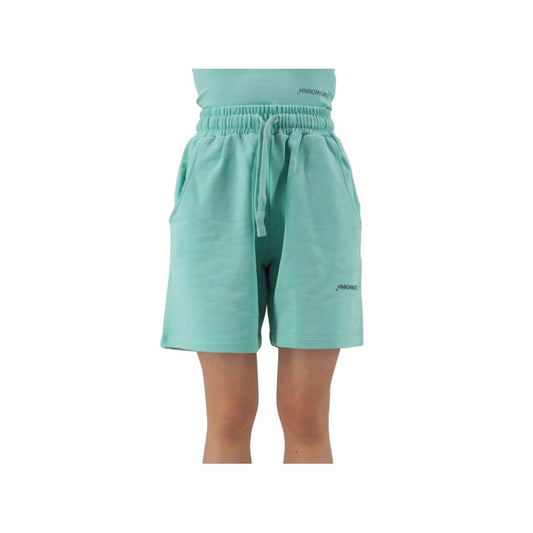 Chic Fleece Bermuda Shorts with Logo Detail