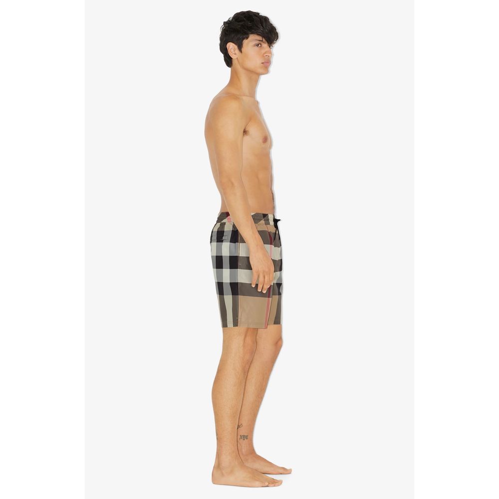 Elegant Tartan Swim Trunks