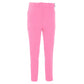 Elegant Pink Crepe Trousers with Ribbon Belt