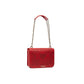 Chic Pink Crossbody Bag with Silver Accents