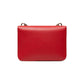 Chic Pink Crossbody Bag with Silver Accents
