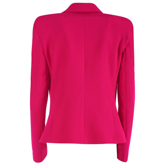 Chic Fuchsia Crepe Summer Jacket