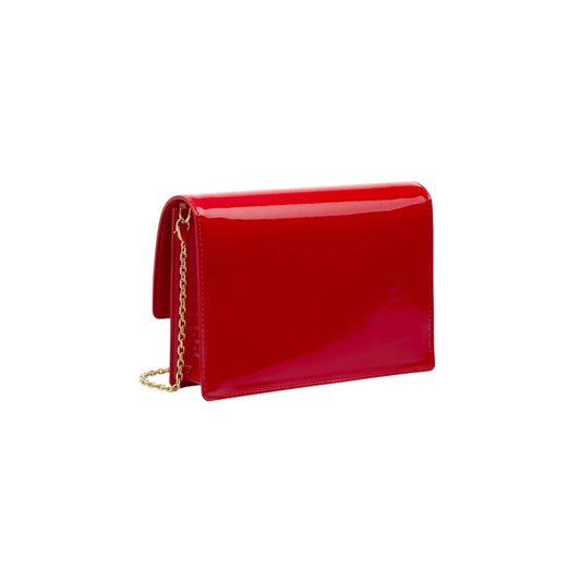 Chic Crimson Crossbody - Varnished Elegance