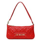 Chic Pink Faux Leather Shoulder Bag