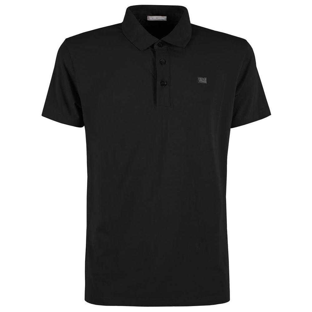 Sleek Black Polo with Stretch Comfort