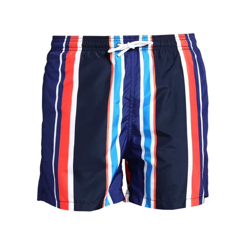 Multicolor Striped Men's Boxer Trunks