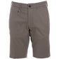 Chic Gray Four-Pocket Bermuda Shorts