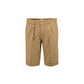 Chic Brown Cotton Bermuda Shorts