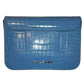 Elegant Python Print Leather Clutch