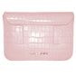 Chic Python Print Calfskin Clutch