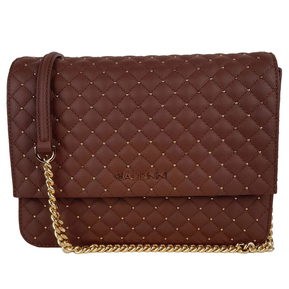 Chic Quilted Calfskin Shoulder Bag with Studs