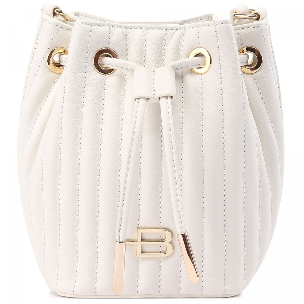 Elegant Striped Mini Bucket Shoulder Bag