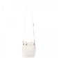 Elegant Striped Mini Bucket Shoulder Bag