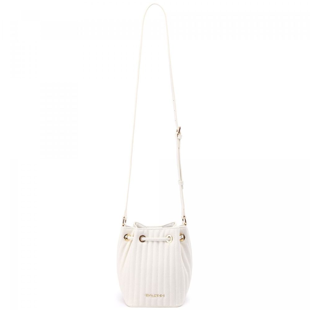 Elegant Striped Mini Bucket Shoulder Bag