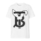 Contrasting Cotton Tee with Front Print