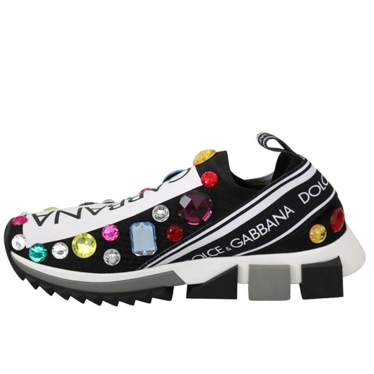 Chic Jewel Embellished Stretch Sneakers