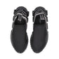 Elegant Black Stretch Sneakers for Sophisticated Style