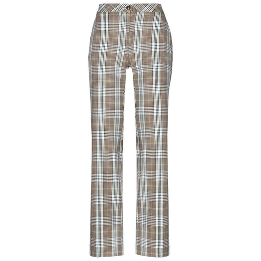 Chic Tartan Print Trousers