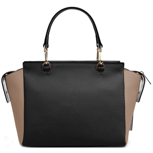 Elegant Two-Tone Calfskin Handbag