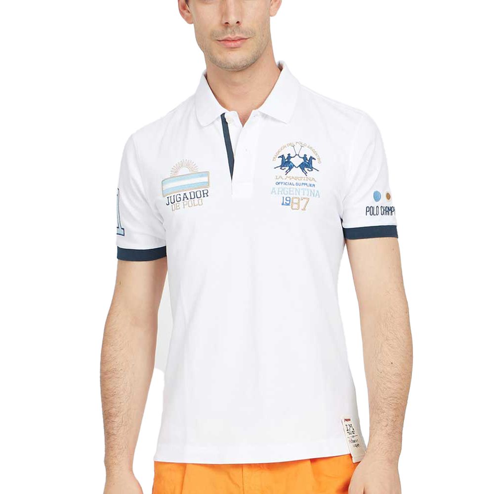 Elegant Stretch Cotton Pique Polo Shirt