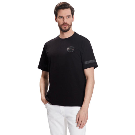 Sleek Rubber-Logo Cotton Tee