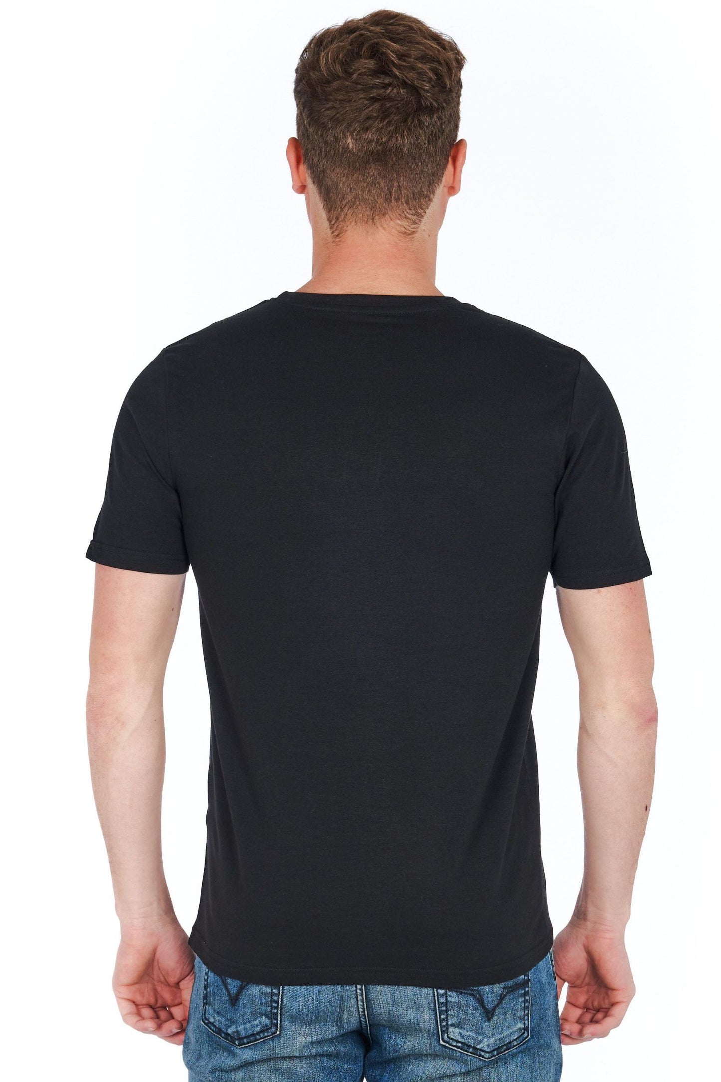 Chic Black Jersey Tee with Emblematic Style