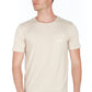 Sleek Silver Jersey Tee with Logo Accent