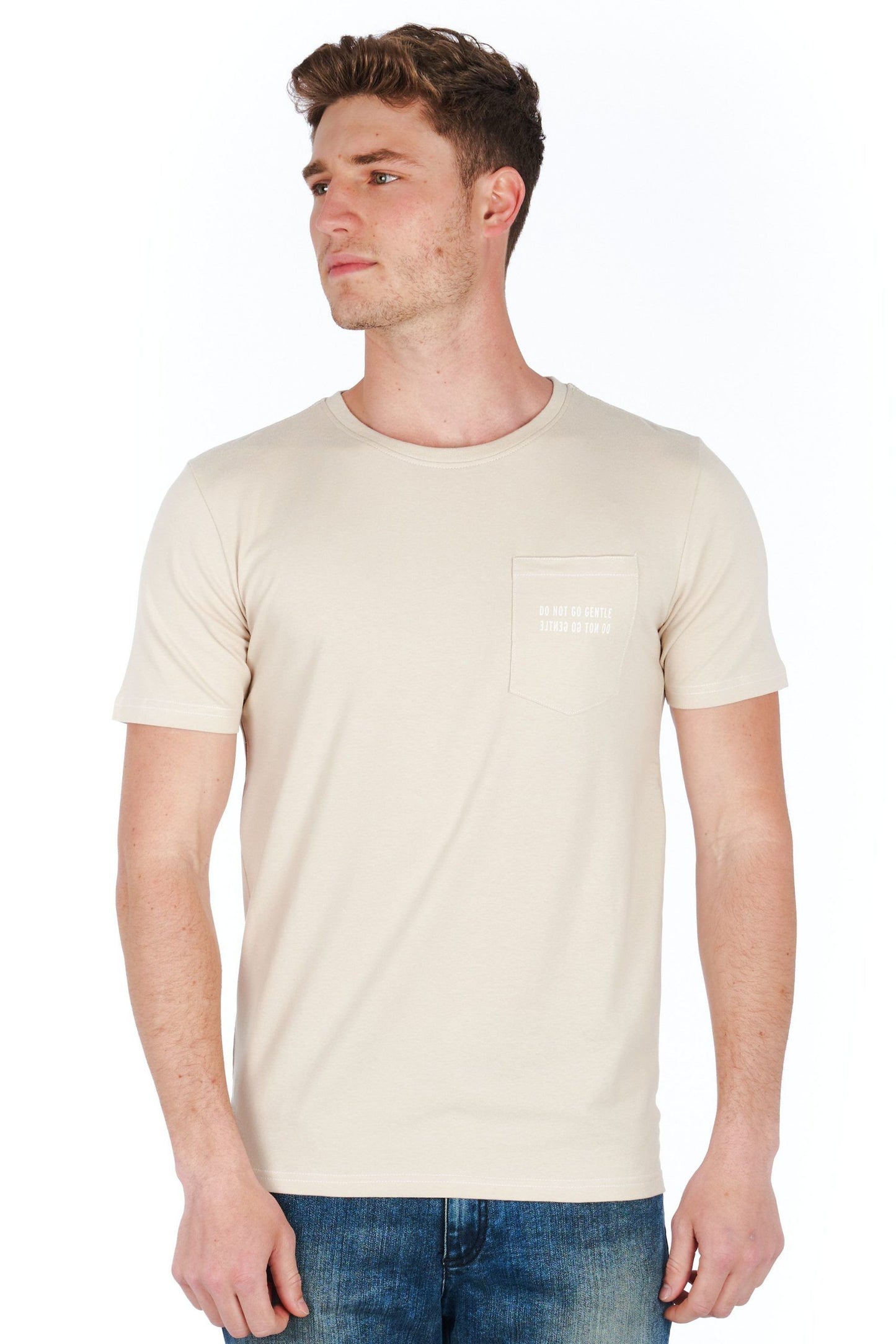 Sleek Silver Jersey Tee with Logo Accent