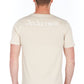 Sleek Silver Jersey Tee with Logo Accent