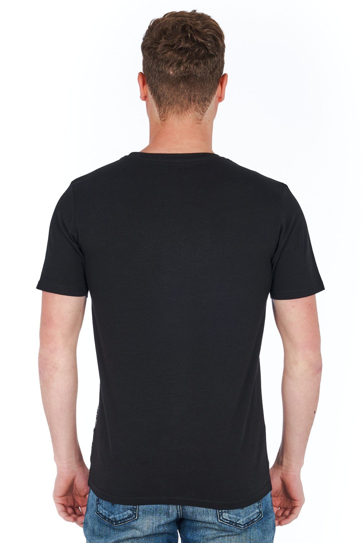 Sleek Black Slim Fit Jersey Tee