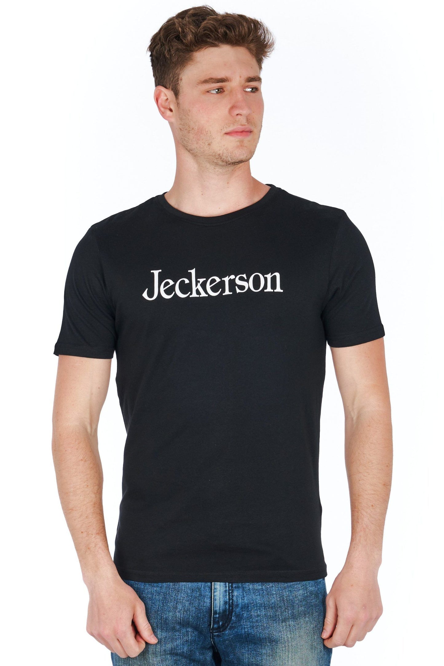 Sleek Jersey Logo Tee - Slim Fit Elegance