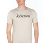 Sleek Silver Logo Tee - Slim Fit Elegance