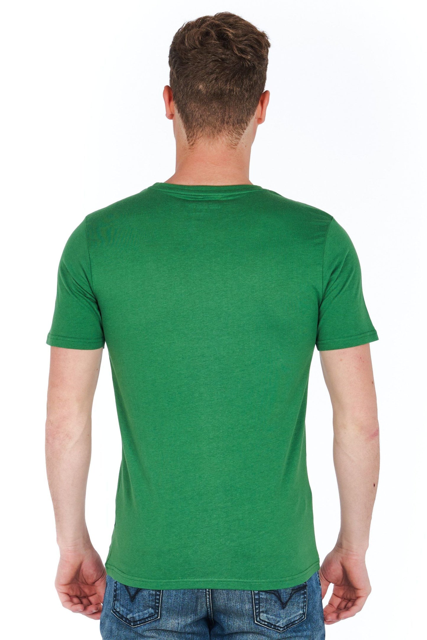 Slim Fit Printed Jersey T-Shirt - Lush Green