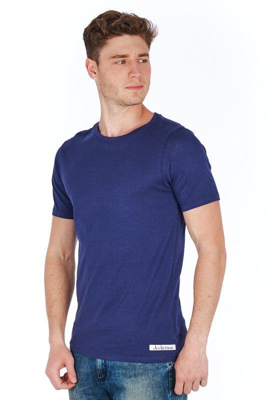 Chic Slim-Fit Jersey Tee with Mini Logo Accent