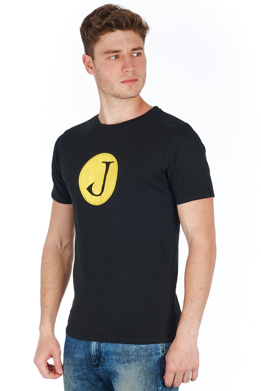 Sleek Black Slim Fit Jersey Tee